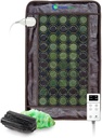 Rivestimento a infrarossi per la schiena, il collo, la spalla e il dolore muscolare - Mat elettrico ponderato con pietre Jade & Tourmaline, messa a terra – media dimensione 32 x 20 in
