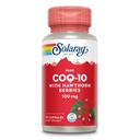 Solaray Pure CoQ10 100mg con Hawthorn Berry, Formula Antiossidante con CoEnzyme Q10 e Vitamina E per l'Energia Cellulare e il Supporto per la Salute Del Cuore, Lab verificato, 60 giorni di garanzia, 30 Serve, 30 capsule