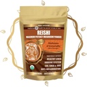 Cibi medicinali Reishi Mushroom Powder - Alta potenza, Full-Spectrum, Soothing, Anti-Stress, Per Smoothies & Tea, Organic, Vegan, Non-GMO, Gluten-Free (100 porzioni)