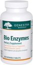 Genestra Brands Bio Enzymes | Formula completa di enzimi digestivi in compresse masticabili | 100 compresse masticabili | Natural Peppermint Flavor