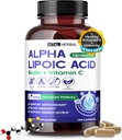 VITAL HERBAL acido lipomico alfa lipoico con biotina, vitamina C- massima potenza - Supporta immunità, livelli di energia- Made in USA