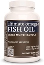 Nutrizione di Remedy Ultimate Omega-3 Fish Oil | 1.000 mg, 90 Softgels Integratore alimentare | Alimentazione 3 mesi | EPA, DHA, GLA, ALA, & LA Fatty Acids