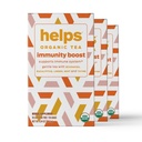 HELPS TEAS | Aiuta l'immunità Boost Tea | Miscela di erbe organica di Echinacea, Eucalipto, Menta, Linden, Timo e Natural Honey Flavor. Facilita la salute respiratoria | 16 sacchetti di tè - Confezione di 3 |