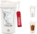 Bottiglia di agitatore elettrico, proteina portatile, tazza di miscelatore, scuotetore di C di USB per frullati proteici, BPA-Free, Tritan, 450ml, 16oz, Coppa di Stir, 500mAh ricaricabile