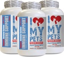 Amo il mio PETS LLC Older cat Supplements - PET Immune Support - Cani e gatti - Booster - sano - gatto curcuma - 180 Trattamenti (3 bottiglie)