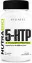 NutraBio 5-HTP Supplemento, 200 mg capsule- Può aiutare il supporto e promuovere il sonno più sano e sostenibile, 90 capsule vegetali