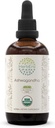 HerbEra Ashwagandha B120 Alcohol-Free Estratto di erbe Tintura, Super-Concentrato USDA Organic (Shui Qie, Ginseng indiano, Withania Somnifera) 4 fl oz