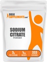 BulkSupplements.com Polvere di citrato di sodio - Grado alimentare di citrato di sodio, Emulsionante, Miglioratore di gusto - Gluten Free, 3g per porzione, 1kg (2.2 lbs) (Pack of 1)