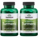 Swanson Premium Ditta curcuma curcuma antiossidante salute congiunta Cardiovascolare fegato Detox Mood e supporto della memoria Supplemento Curcuma Longa (Rhizome) 1.44 Grammi (1440 mg) 100 capsule (Pack of 2)