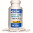 Tabelle del cloruro di sodio 1gm | Sale elettrolitico per il supporto della sindrome di POTS e della disautonomia | Rapid Rehydration| 15.4gr.