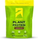 Polvere proteica a base di piante di ascesa - Proteine non lattiginose vegane, Ingredienti artificiali zero, Soia & Gluten Free, Non Aggiunto Zucchero, 4g BCAA, 2g Leucina - Cioccolato, 18 Serve