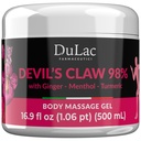 Dulàc - Claw del Diavolo 98% Crema Massima resistenza 16.9 Fl Oz, Naturale Joint and Muscle Relaxer Cream per il muscolo ricorrente e dolori articolari, arricchito con mentolo per effetto fresco
