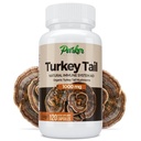 Parker Naturals Turchia Tail Mushroom Capsule - Integratore di funghi organici per il supporto sanitario del sistema immunitario - 1000 mg Premium Mushroom Supplements - 120 Capsule