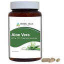 HERBAL HILLS Aloe Vera Capsules (Aloe barbadensis) | 120 capsule (500 mg) | Pure Aloe Freeze Dried Powder Supplement, Alta concentrazione, Supporti Benessere