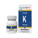 Vitamina K 100 mcg - Integratore di sostegno per la salute e la forza di ossa - Integratore di vitamina K aiuta la salute del sangue e l'assorbimento del calcio - 30 compresse dissolving sublinguali