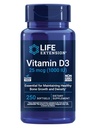 Vitamina D3 25 mcg (1000 IU), Supporto di sistema immunitario, Salute di ossa, Salute totale, Dimensione del valore, Senza glutine, Non OGM, 250 softgels