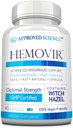 Approved Science Hemovir - Integratore di supporto emorroidi - Lunetta Strega, Cavallo Chestnut - 45 Capsule - 1 Bottiglia - Vegan