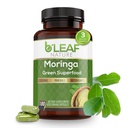 B'LEAF NATURE Organic Moringa Capsule 1000mg, 180 Count – Estratto di chicco di caffè verde con polvere organica di Olefeira per il supporto immunitario, energia &amp; equilibrio – Vegan, integratori non OGM per il benessere quotidiano
