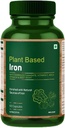 Ferro a base di piante con Ferrous Fumarate, Vitamina C, Spinach & Beet Root arricchito con sorgenti naturali di ferro – 60 capsule