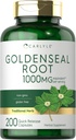 Carlyle Goldenseal Root Capsule 1000mg | 200 Count | Integratore Herb tradizionale | Non OGM, Gluten Free