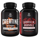 Bundle di Tri Phase Creatine Pills 5g e Booster di prova di forza extra per gli uomini - muscolo Mass Gainer e recupero del muscolo Creatina HCL Pyruvate - Integratore di energia naturale con l'erba arrapata