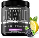 PROSUPPS Dr. Jekyll Performance Pre Workout Powder - Low-Stimulant Preworkout Supporta guadagno del muscolo, messa a fuoco & energia - Integratori di palestra e fitness senza caffeina (BlackBerry Lemonade, 30 Servings)
