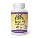 Fattori naturali Ubiquinol 200 mg - Supporta la salute del cuore e la vitalità naturale - Supplemento di supporto antiossidante con assorbimento superiore - Supporto energetico con olio di lino - 60 Softgels (60 Serve)