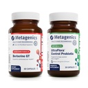 Metagenics Berberine GT (60 Capsules) & UltraFlora Control Probiotic (30 Serve) - Supporta la salute del cuore - Aiuta la composizione sana del corpo