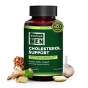 Integratore di supporto del colesterolo con Arjuna, Aglio, Guggul, Miscela di Vigor maschio, e altre erbe e vitamine, Supporta livelli di colesterolo normale, Alimentazione di 30 giorni, 60 capsule
