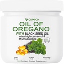 Olio di origano con olio di semi neri Softgels, capsule di olio di origano organico, 2 in 1 6000mg olio di origano con olio di semi neri 200mg, 300 Conte