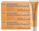 Curist Diclofenac Arthritis Crema Gel 1% (3 Tubi di 150g)- Stop Pain in Wrists, Piedi, Elbows, & Ankles. Rilievo del dolore dell'artrite della mano e dell'artrite del ginocchio Rilievo del dolore (3 Pack, 5.29 oz ea.)