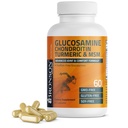Bronson Glucosamine Chondroitin Turmeric & MSM Advanced Joint & Cartilage Formula, Supporta giunti sani, Mobilità & Cartilage - Non OGM, 60 capsule