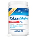 21 ° secolo Vitamine Calcio Citrato Plus D3 compresse massime, 400 conte