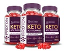 Laboratori giustificati (3 Pack Proton Protein Keto ACV Gummies Advanced Formula 1000MG Proton Boost formulato con Pomegranate Beet Juice Powder B12 Vegan Non OGM 180 Gummys
