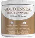 Polvere di vitello d'oro - Polvere di vitello d'oro per il seno - Goldenseal - Echinacea Goldenseal - Radice d'oro - Seal d'oro - Polvere di radice d'oro organico - 1.000mg per porzione - 115 Serve