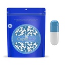 Capsuline Colored Size 0 Empty Gelatin Capsule Blue/White 1000 Count |Kosher & Halal Certified |Gluten Free