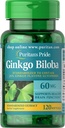 Pride Ginkgo Biloba Estratto standardizzato Nootropic 60 Mg Softgels, 120 conte