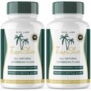 (Official 2 Pack) Tropislim, Tropislim Tutto Natural Caribbean Flush, supplemento di perdita di peso, Tropislim capsule dimagrante per le donne, Stile di vita sano + Fisica Leaner, Recensioni tropicali (120 capsule)