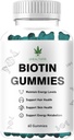 Biotina Gummies, Capelli, Pelle e Unghie Gummies - Supporta Capelli Sani - Vitamine Biotina Vegana per Donne & Uomini (1)