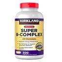Kirkland Signature Super B-Complex con Electrolytes, 500 compresse (4 Pack)