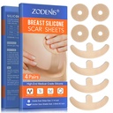 Fogli di sciarpa in silicone per seno - 8 confezione, Comprese 4 strisce morbide Areola & 4 fogli di ancoraggio