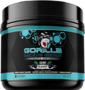 Gorilla Mind Aminoacidi essenziali per sostenere la costruzione del muscolo, il recupero migliorato e la sintesi proteica, Utilizzare prima, durante, o dopo il vostro allenamento, 492 grammi (Cherry Blackout)