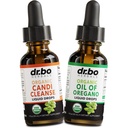 Candi Cleanse & Oregano Gocce di olio - Olio organico di origano Gocce Liquido e noce nera Wormwood - Complesso di sovracrescita di forza extra, Cleanser naturale Detox Detox Salute Supplementi 1 oz