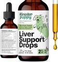 Forever Puppy Liver Support Drops for Dogs - Integratore di cardo per cani - Liver Cleanse Detox Drops w/Liquid Silymarin Herb - Integratori di canina e vitamine per tutte le razze e dimensioni - 2 oz