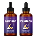 NutraChamps Liquid Melatonin Gocce, 480 Serve, Sugar Free Kids Melatonin Liquid Sleep Aid Supplement, Vegan & Non OGM, Natural Berry Flavor, Melatonina 1 mg Gocce