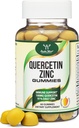 Gummie di Quercetina con Zinco (100mg di Quercetin e 91% di Zinco Giornaliero per Serve) 60 Mango Gummie di Supporto Immune per Adulti e Bambini (Non OGM e Gluten Free) di Double Wood