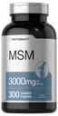 Horbäach MSM Supplemento | 3000mg | 300 Caplets ricoperti | Methylsulfonylmethane con calcio | Vegetariano, Non OGM, Gluten Free
