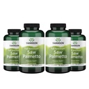 Swanson Saw Palmetto - Integratore a base di erbe Promozione della salute della prostata maschile - Integratore naturale per capelli e supporto sanitario urinario (540 mg 250 capsule) (4 Pack)