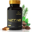 NZT-48 Booster del cervello | Integratori del cervello nootropici per la memoria e messa a fuoco | Supplemento di energia naturale premium con caffeina, fosfatidilserina, vitamine B6 & B12, Ashwagandha | 60 Servings