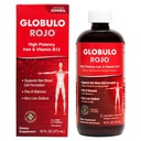 Globulo Rojo Iron Supplement - Supplemento dietetico liquido con alta potenza Iron & B Vitamins (Vegan) (16 Fl Oz (Pack of 1))